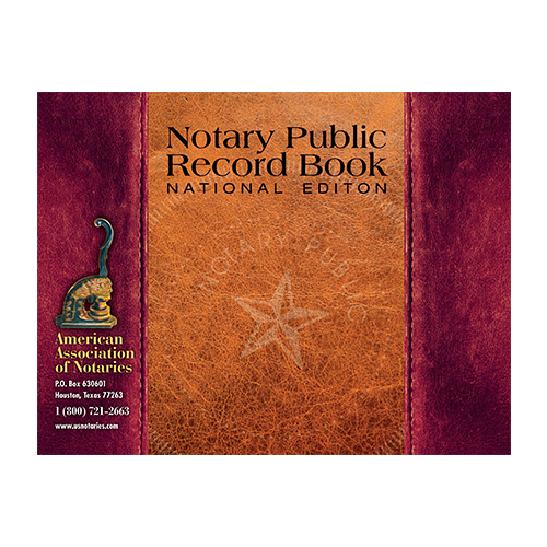 Alabama Notary Public Journal (Record Book) - Leatherette Style Cover
