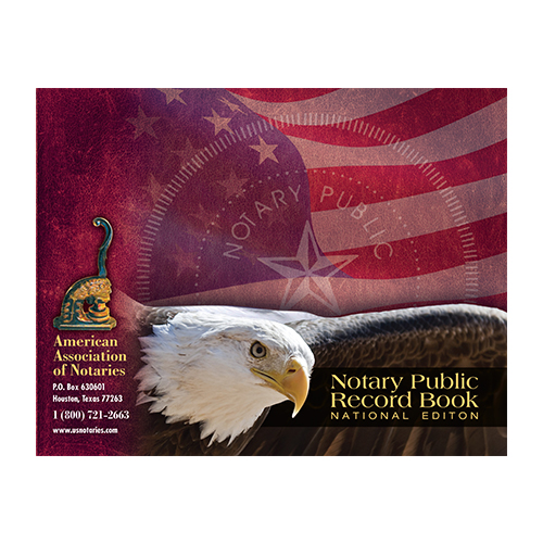 Alabama Notary Public Journal (Record Book) - Eagle & U.S. Flag Cover